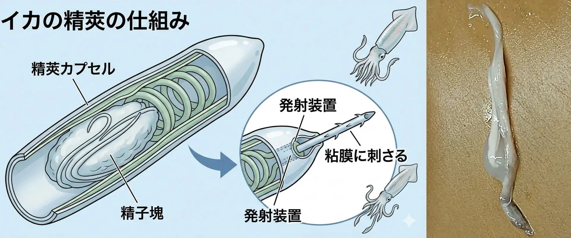 イカの内臓白いものは危険？加熱で食べられる？食べてはだめ？まとめ